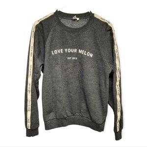 Love Your Melon Women's Gray Sweatshirt Size Small Made in USA